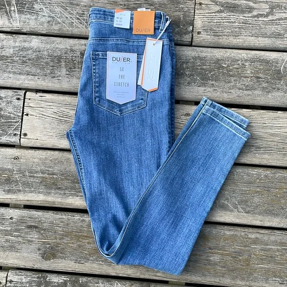 NWT DU/ER Duer Performance Denim Skinny Indigo - Picture 4 of 16